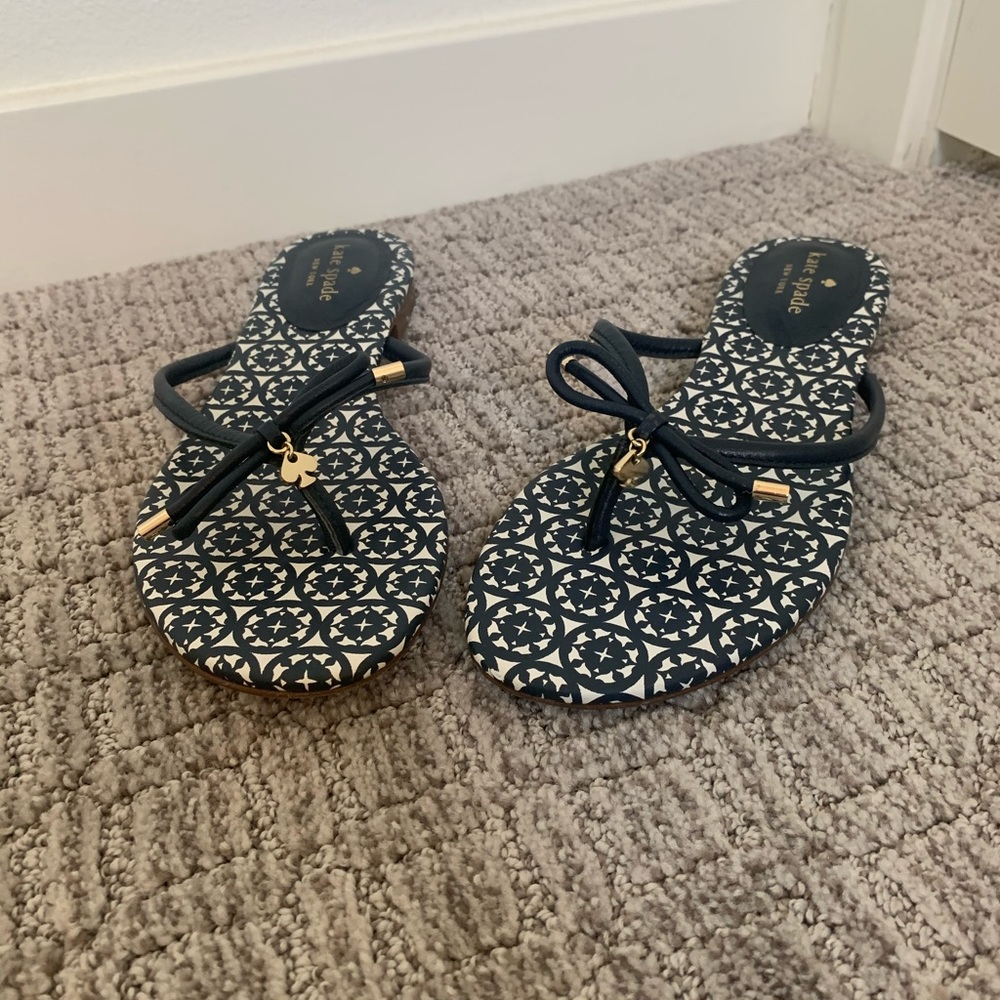 Navy leather Kate spade sandals